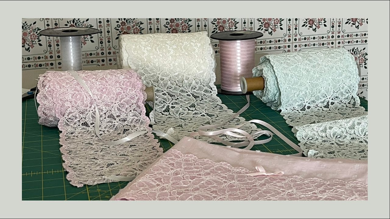 لوازم الرضيع : دراوات بالدانتيل / Drap pour bébé avec de la dentelle