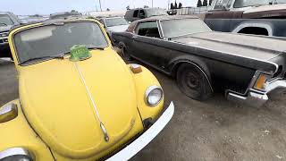 Tour of Collector Project Car Section at Ipullupull Junkyard in Fresno - Cosworth Vega Mercedes A124
