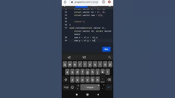 create a structure to store vector || sum two vector in c language #coding