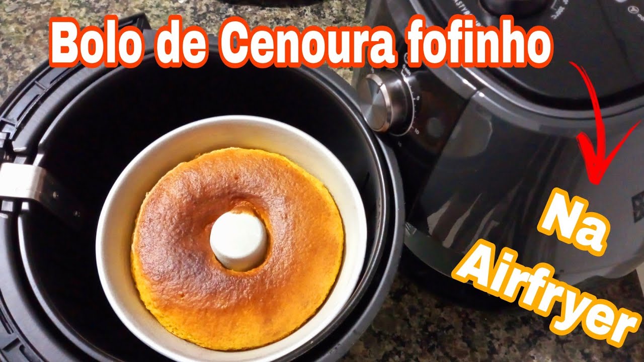 Bolo na airfryer: Tempo e temperatura ideal para assar