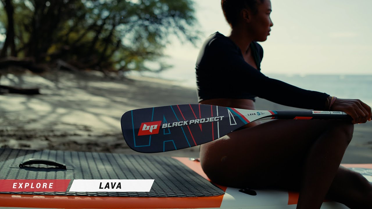 ブラックプロジェクト　LAVA SLIM S 76/490 ブラックプロジェクト LAVA SLIM S 76/490 SUP Paddle | Lava | BLACK