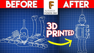 3D Print in Place foldable Robot Designed in Fusion360