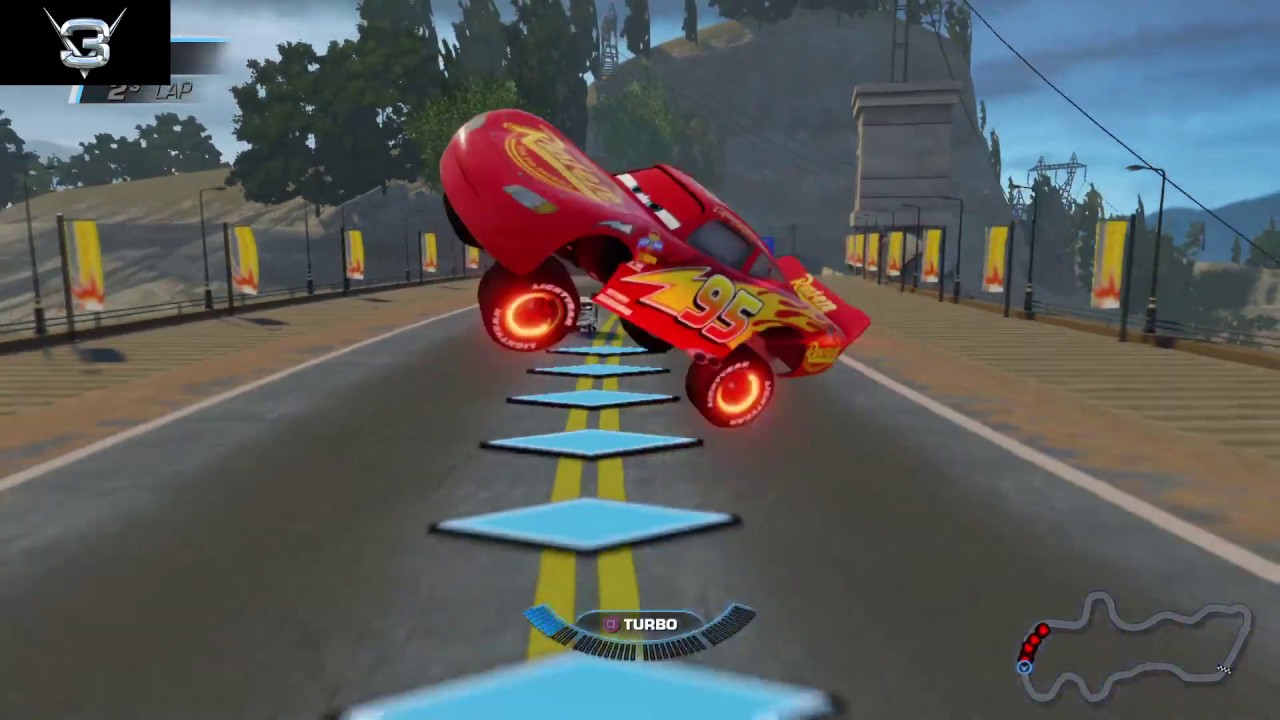 Cars 3: Driven to Win - Lightning McQueen Racing at Midnight Run At High Noon