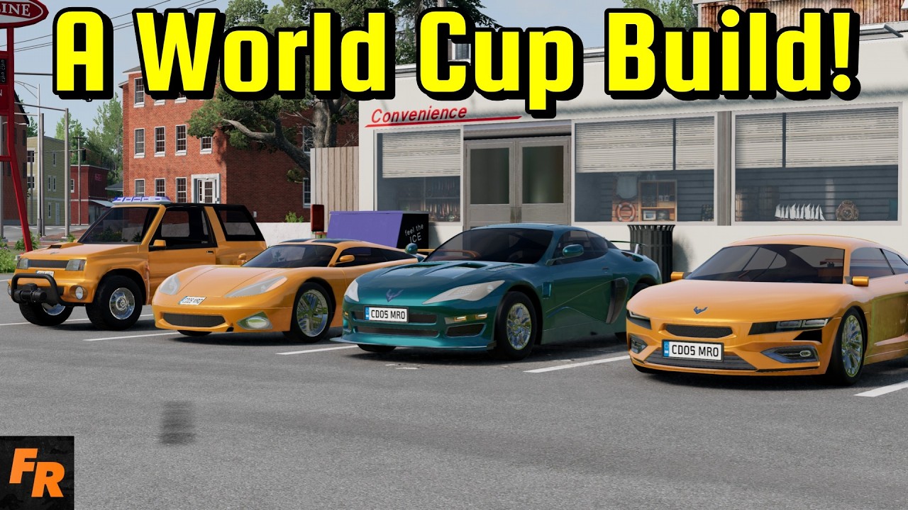 A World Cup Themed 30 Minute Car Build! - Automation/BeamNG Drive
