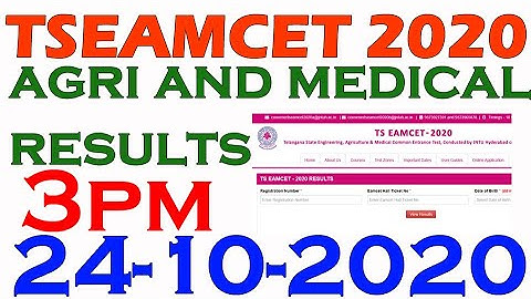 ts eamcet 2020 medical results|ts eamcet agriculture results|ts eamcet agri and medical results 2020