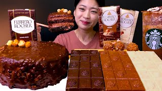 🍫Chocolate😍[Ferrero Rocher,Starbucks,Java Chip] Mukbang