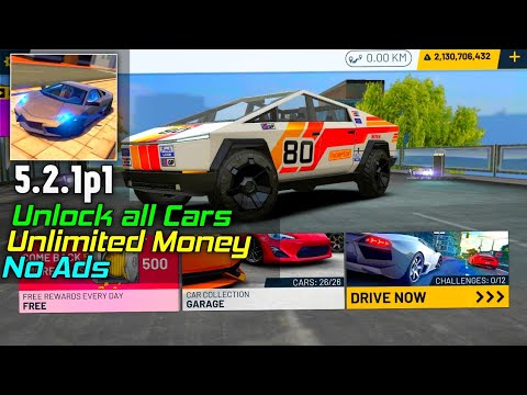 Extreme Car Driving Simulator Mod Apk 5 2 1p1 Unlock All Cars Unlimited Money Youtube - roblox car extreme racing mod apk