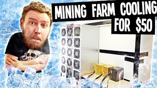 How I solved my GPU mining farm HEAT for $50! (At home mining rig cooling system)