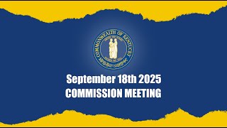 KCHR Commission Meeting September 2025