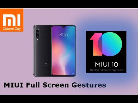 MIUI - How to enable Full screen gestures