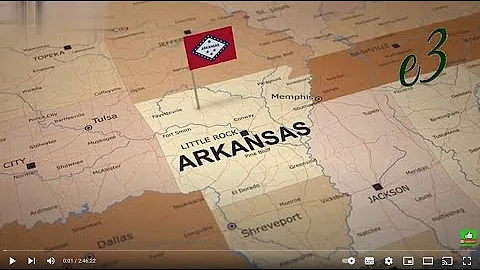 ARKANSAS and its 75 counties  4th of the 50 US states