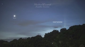Twilight Comet Timelapse - Comet C/2023 A3 (Tsuchinshan-ATLAS)