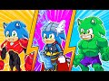 All Superheroes Transformations | Sonic the Hedgehog 2 Animation