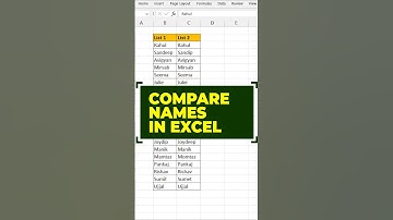 Stop manually comparing your data in excel 🆚 I show you an easy trick #excelshorts #exceltricks