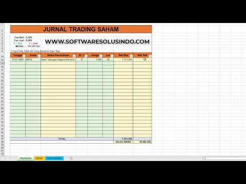 Jurnal Trading Saham Sederhana