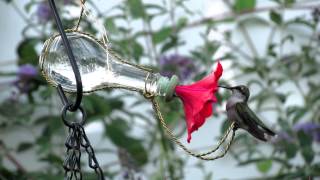 Flower Hummingbird feeder