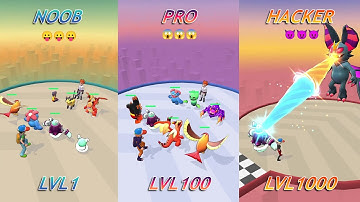 NOOB vs PRO vs HACKER | Monster Squad Rush | Trying Try To Complete This Game Perfectly