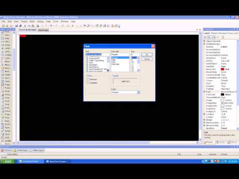 How to make your own stop error screen in vb 2008