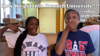 How we got into Howard University + college application tips! | 2022