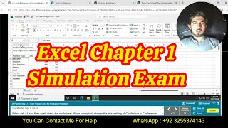 Excel chapter 1 Simulation exam | Excel Chapter 1 Hands-on Exercise 1 Simulation Training 