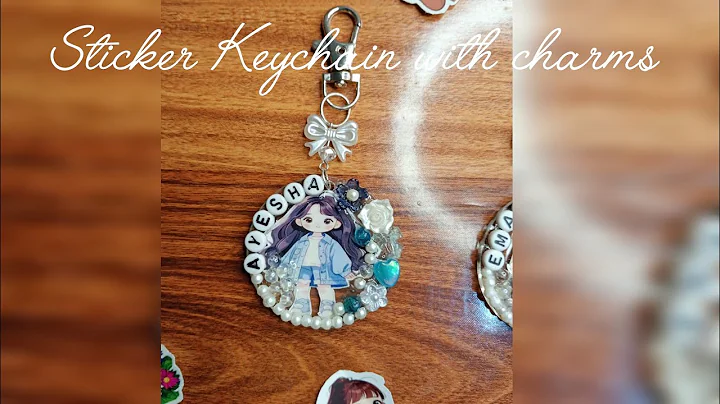 DIY sticker keychain | Hand made products | 