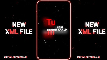 NEW ATTITUDE 😈TREND SONG ALIGHT MOTION VIDEO💥 XML FILE🎁 #xml #trending