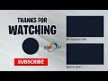 My outro