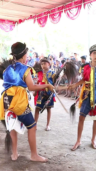 βοΈ Perang-Perangan Jathilan Anak #shorts #jathilanjogja #jathilananak