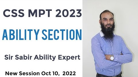 MPT CSS 2023 Ability Section