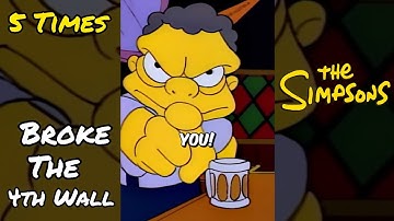 5 Times The Simpsons Broke The 4th Wall | The Simpsons Re-Cap