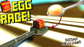 Impossible Explosive Egg Race! - Scrap Mechanic Multiplayer Monday! Ep 109