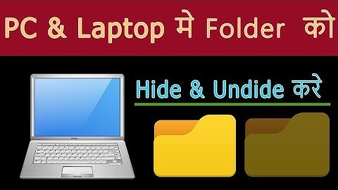 Hide folder ko unhide kaise kare Window 10  | laptop me file ko hide kaise kare Window 7