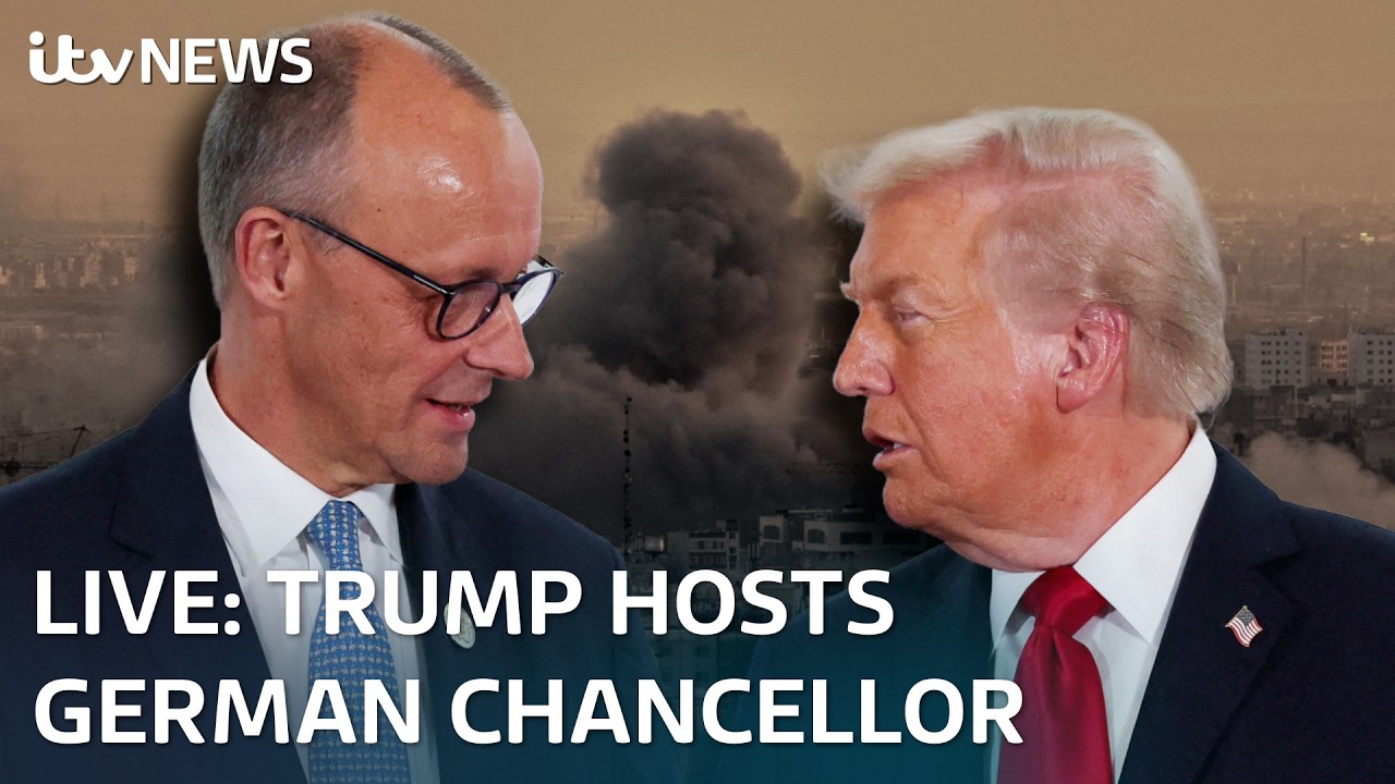 Watch LIVE - Donald Trump and German Chancellor giving remarks as Iran conflict continues