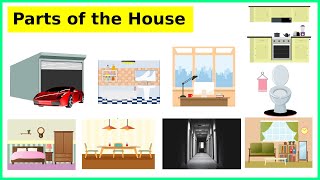 Parts of a House: Learn Different Parts of the House in English (House vocabulary)