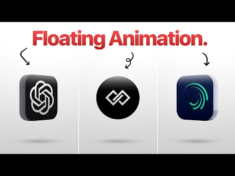 Realistic floating animation by just using alight motion .