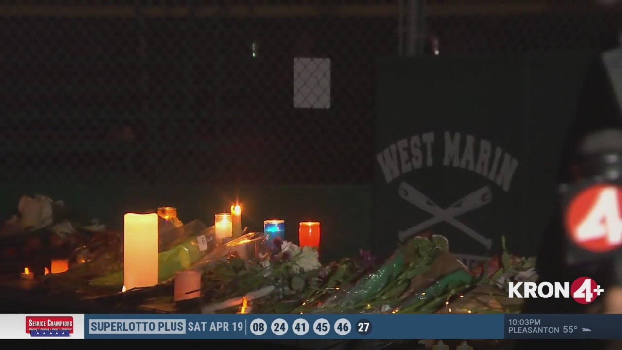 Vigil held for high school girls killed in Marin County crash - YouTube