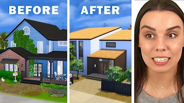 I gave a traditional home a modern flip!  (The Sims 4)