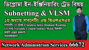 Network Administration & Services 66672 |  Subnetting & VLSM | IP Address |CIDR | Subnet |2  part-3