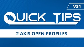 2 Axis Open Profiles - BobCAD-CAM Quick Tips: V31