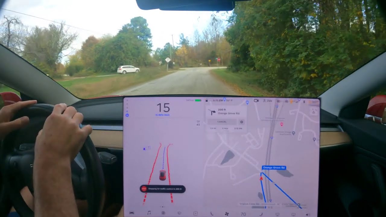 Tesla FSD Beta - Gravel roads and more - Video #6