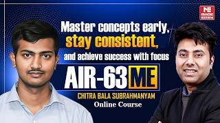 GATE 2026 AIR 63 (ME) Strategy | From Rank 2785 to 63 | Toppers' Talk | Chitra Bala Subrahmanyam!