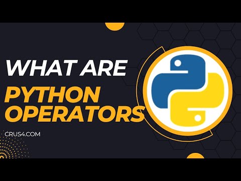 Python Operators (Explained in 10 minutes) crus4 - YouTube