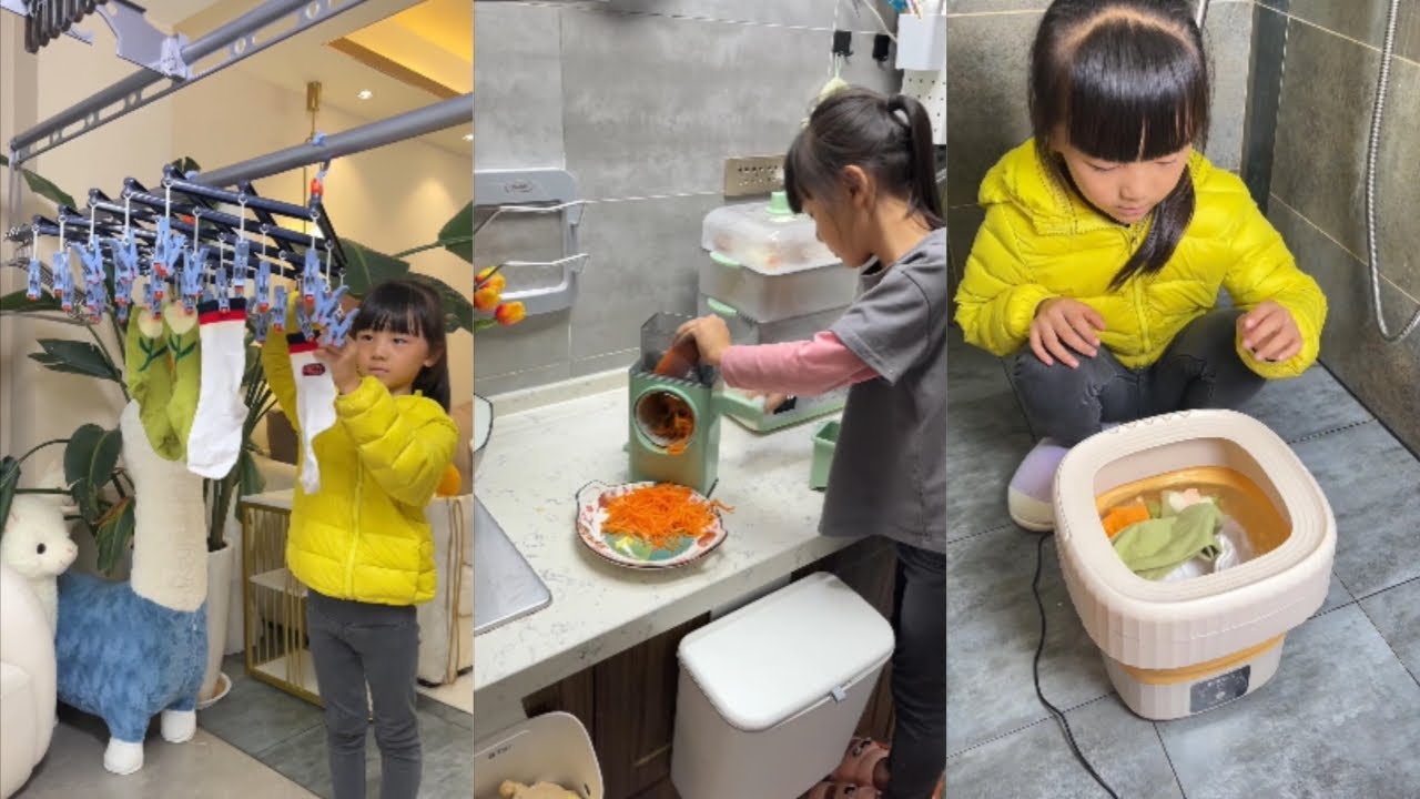 My six-year-old daughter came home from school and cleaned the house! #cleaning #house #gadgets