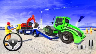 Construction Vehicle Cargo Transport Truck - Mega Excavator Construction Truck Transport Games screenshot 1