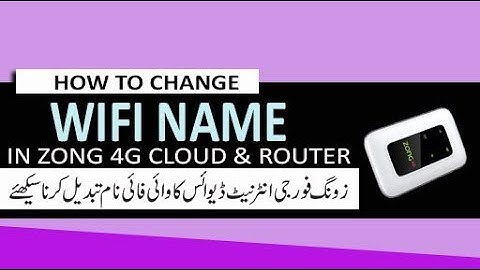 How To Change Wifi Name In ZOng USb EVO 4G LTE Wingle Mifi