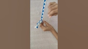 Making snake cube puzzle into a stand |  snake cube puzzle | How to make a  stand from stick |