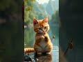 oyen fishing part 2 #fishing #cat #kucing #oyenbarbar