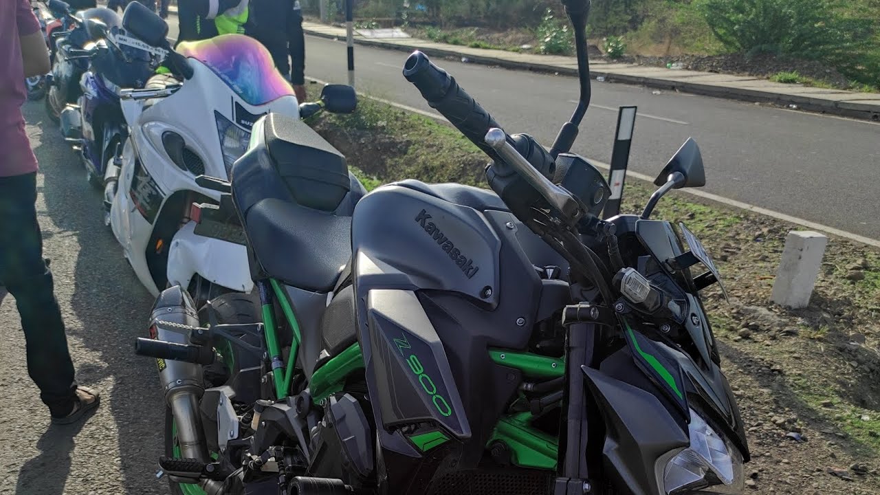 Sunday ride jalgaon part 2 all super bike's 👍 ️....#hayabusa #z900#