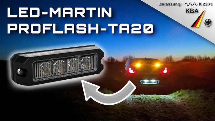 LED-MARTIN® - Gyrophare XR20 ECO - jaune - aimant - batterie