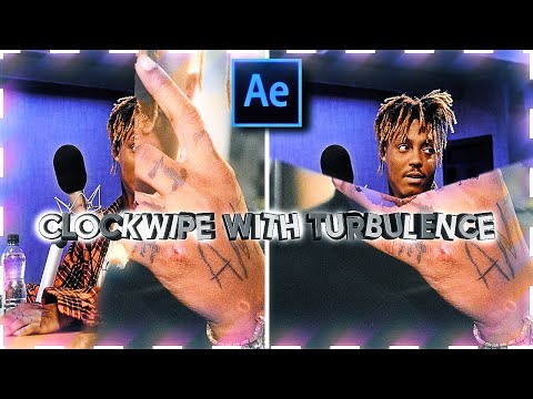 Clock Wipe With Turbulence Displace | After Effects